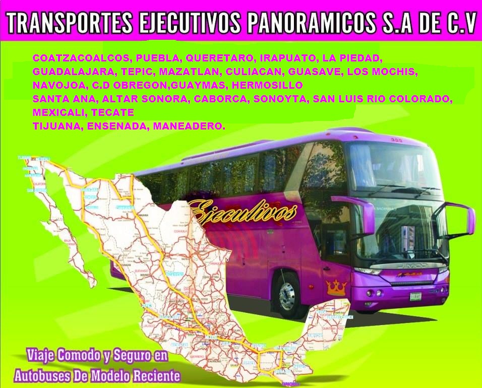 Transportes Ejecutivos Panoramicos, agencia de viajes en Los Naranjos, Palenque