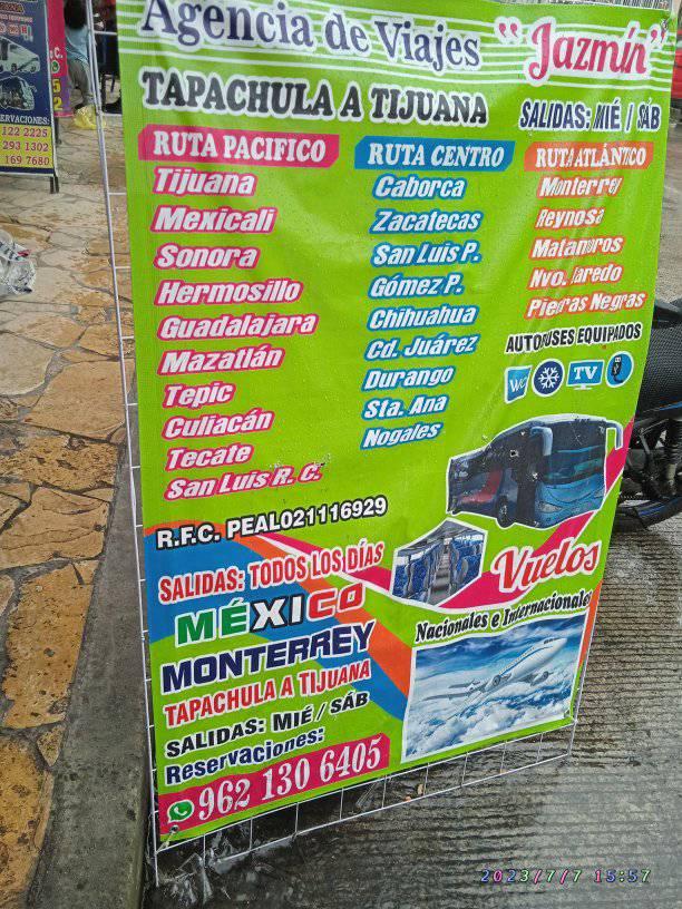 Jazmin, agencia de viajes en Centro, Tapachula