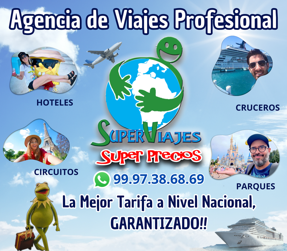 Super Viajes, agencia de viajes en Mérida, Yucatán